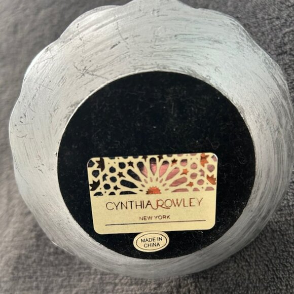 Cynthia Rowley Metal and Enamel Ring Holder Dish, Bird on Branch - Picture 5 of 5